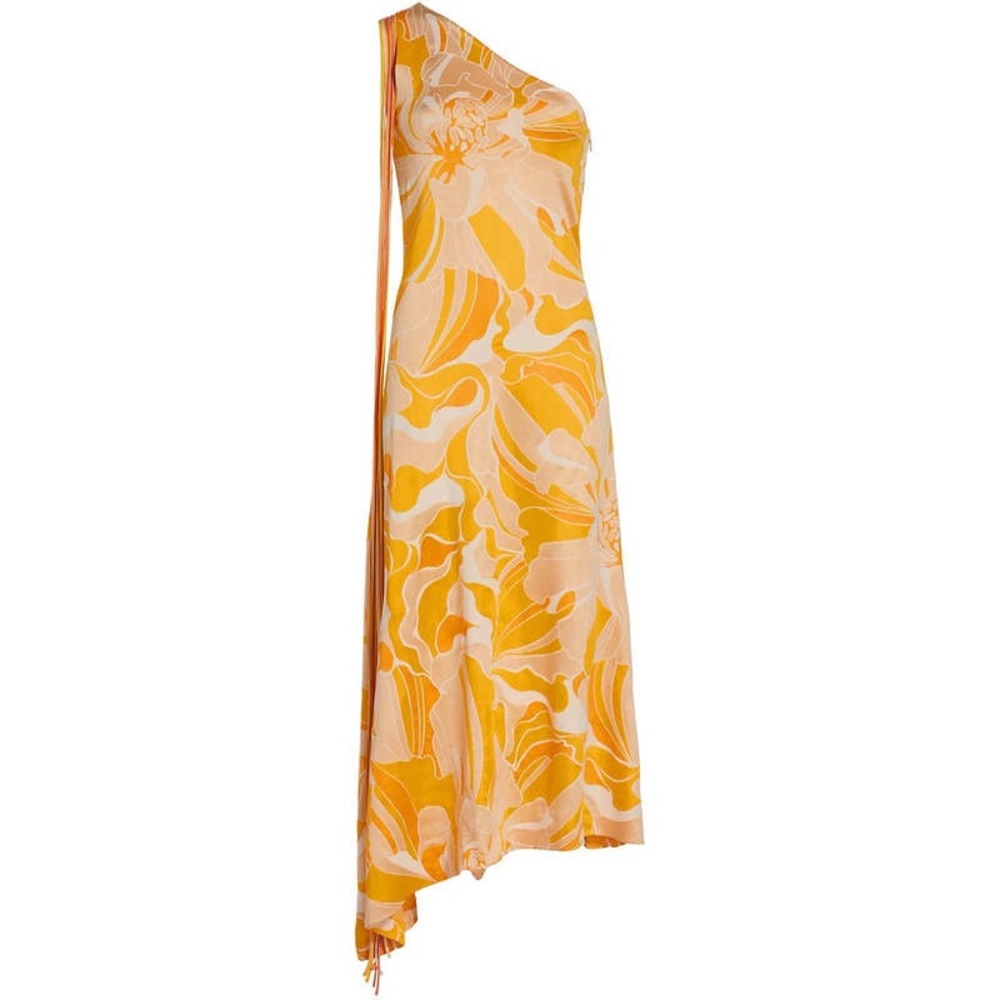 Alexis Brave one shoulder dress Midi Dress